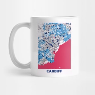 Cardiff - United Kingdom MilkTea City Map Mug